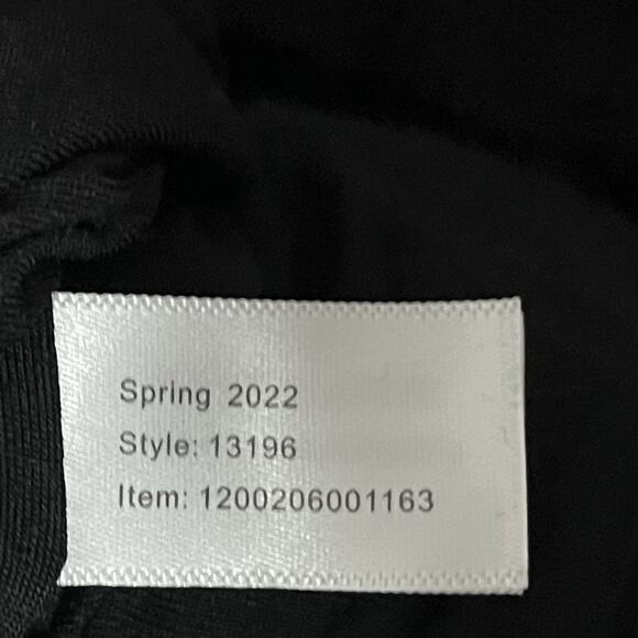 Marine Layer Lexi Ribbed Daytime Midi Dress Size L Black Bodycon Stretch NWT - Picture 9 of 9